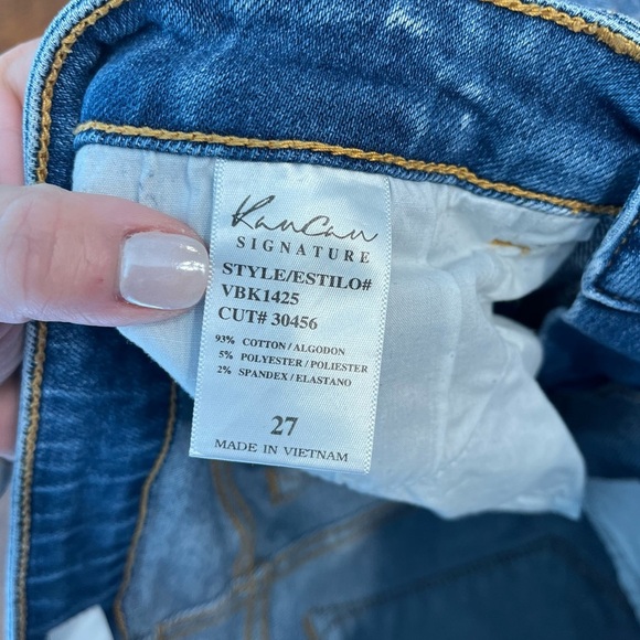 Kancan Signature Buckle Collection blue denim high waisted shorts size 27 - Picture 3 of 7